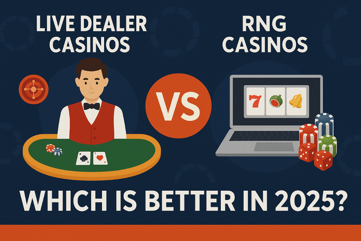 Live Dealer Casinos vs. RNG Casinos: Which Is Better in 2025? Live Dealer Casinos vs. RNG Casinos